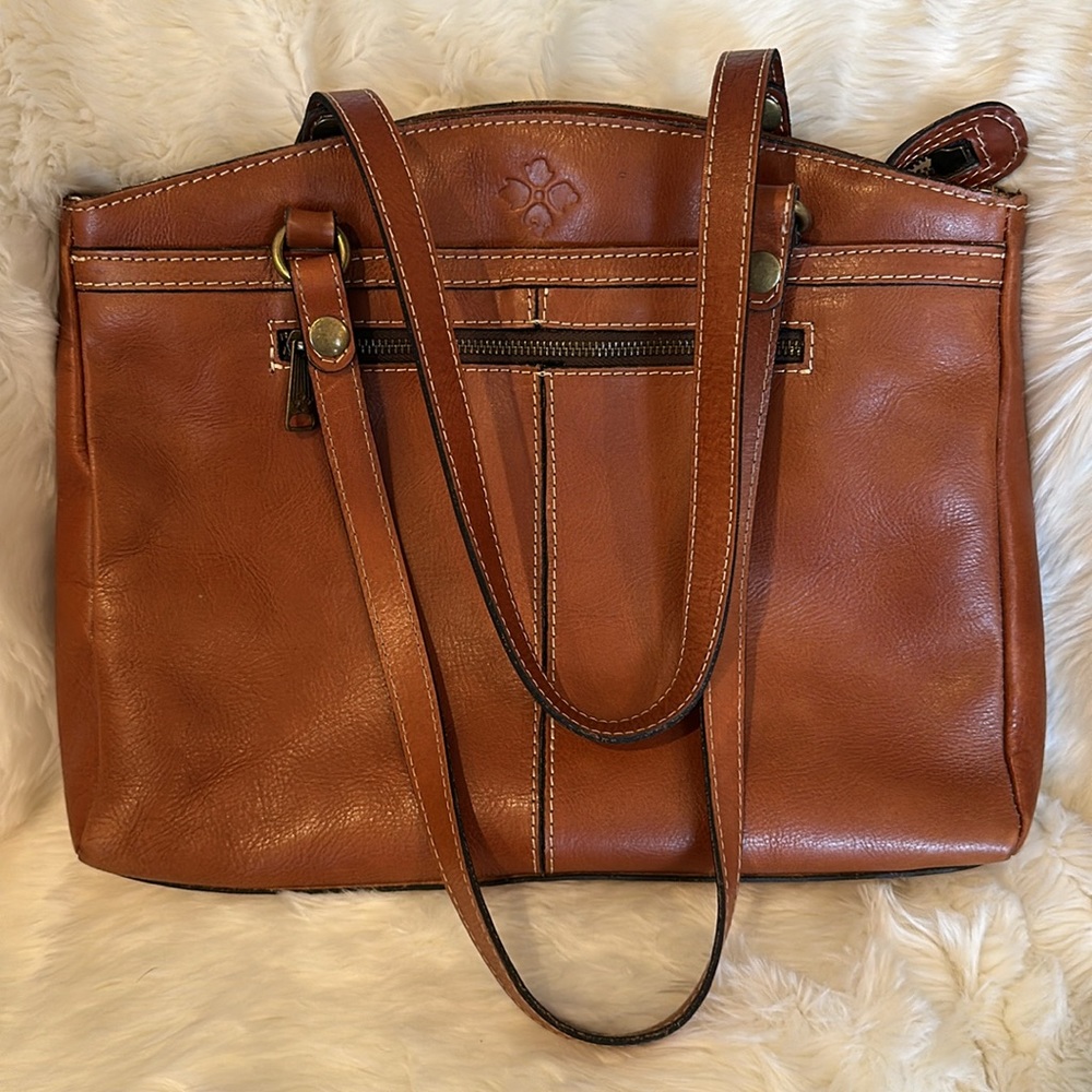 Patricia Nash Poppy Italian Leather Tote/Purse Florence